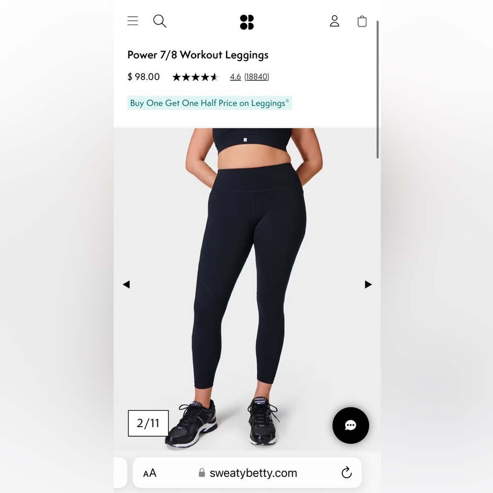 Sweaty Betty Power 7/8 leggings